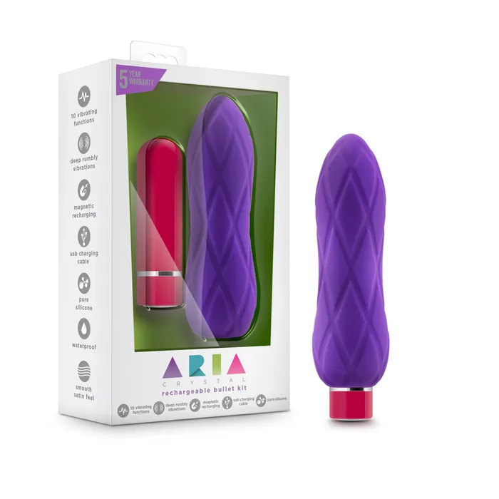 Aria Crystal Plum Blush Novelties Anal