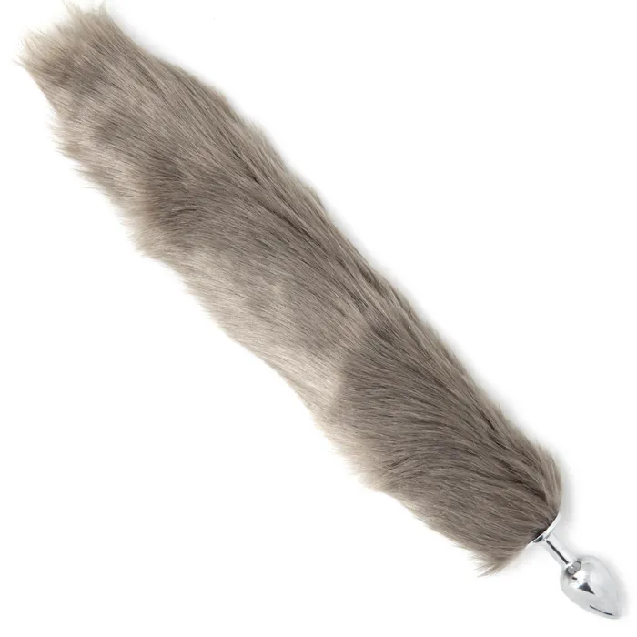 BUM FUN Male Sex Toys FAUX FOX TAIL GRAY
