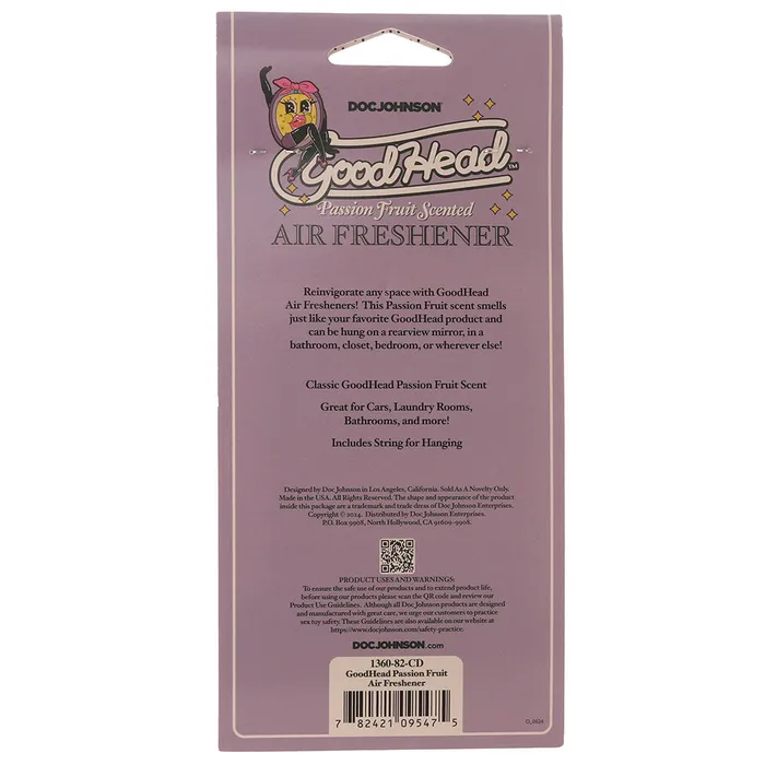 Doc Johnson Female Sex Toys GoodHead Air Freshener in Passion Fruit
