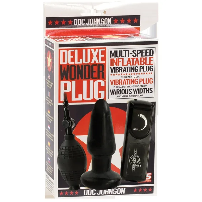 Anal Doc Johnson Deluxe Wonder Plug Black