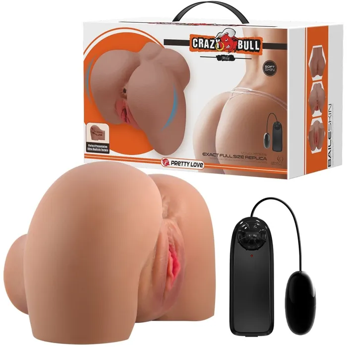 Pretty Love Male Sex Toys Mila Realistic Vagina and Ass Vibrator Tan Pretty Love Male Sex Toys Mila Realistic Vagina and Ass Vibrator Tan