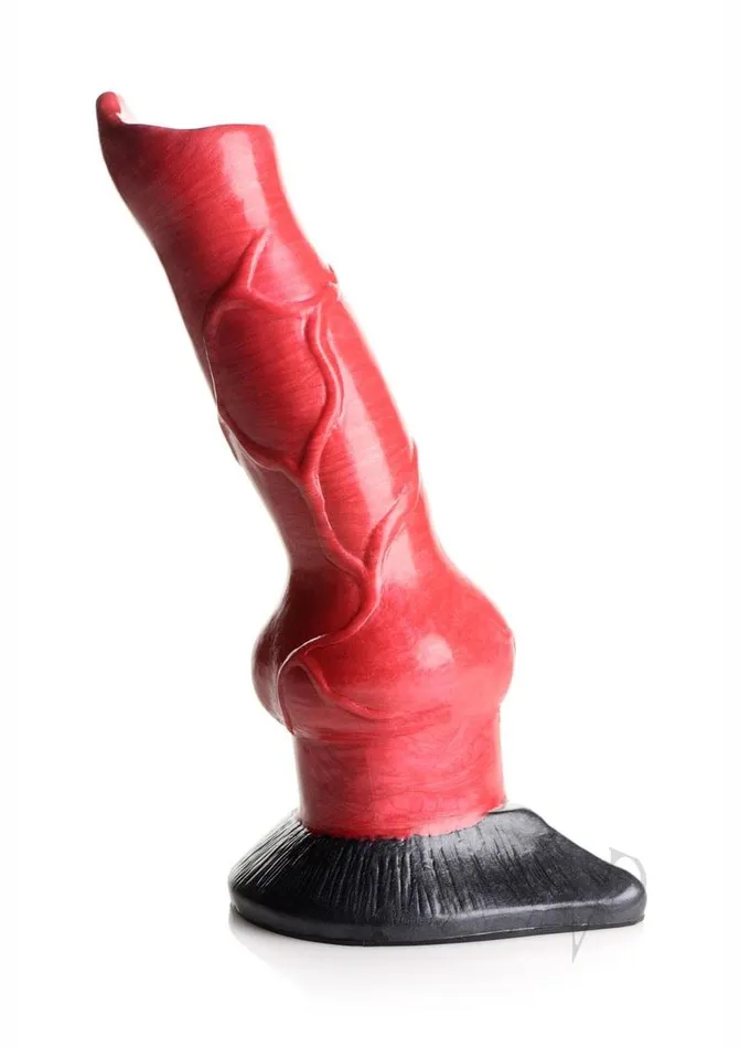 Creature Cocks Dildos Creature Cocks HellHound Canine Penis Silicone Dildo 75in Red Black