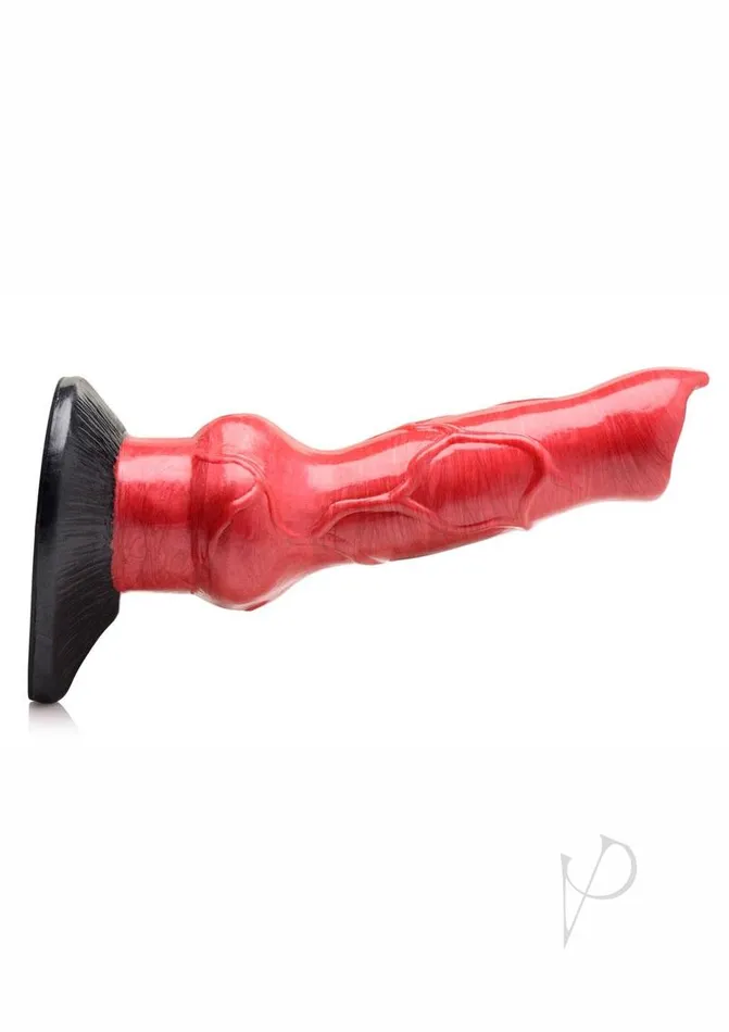Creature Cocks Dildos Creature Cocks HellHound Canine Penis Silicone Dildo 75in Red Black