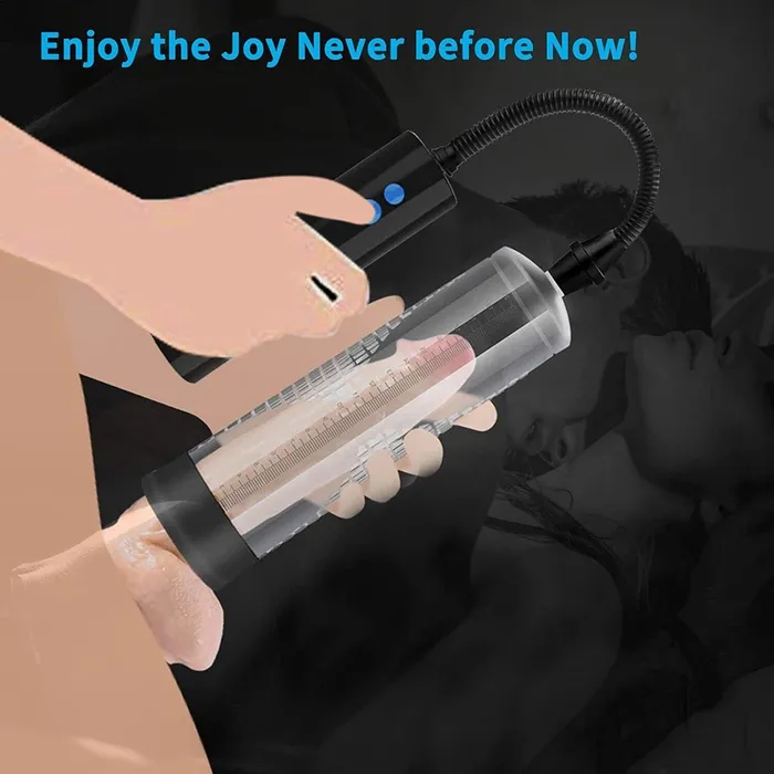 CupidSecrets Male Sex Toys 2023 Updated Vacuum Electric Penis Pump Rechargeable Male Penis Enlarger ED Gift