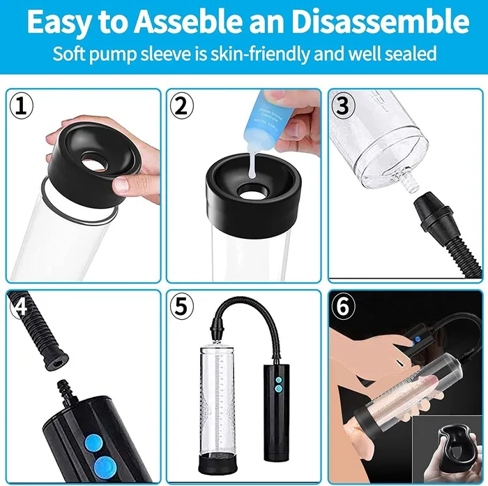 CupidSecrets Male Sex Toys 2023 Updated Vacuum Electric Penis Pump Rechargeable Male Penis Enlarger ED Gift