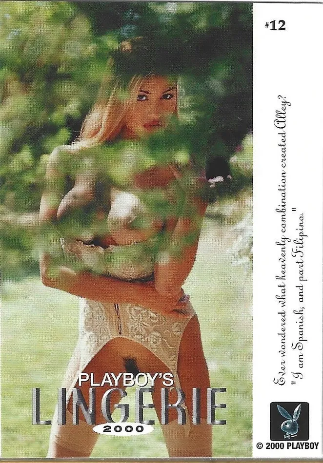 Dans Cards Female Sex Toys Playboy Lingerie 2000 Alley Baggett Card 12