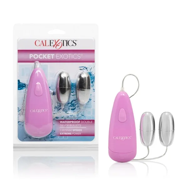 Female Sex Toys Xandebay Pocket Exotics Double Silver Bullet Water Prooof